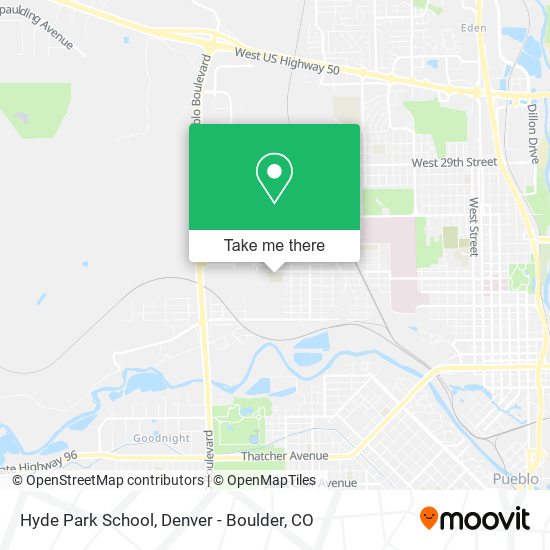Hyde Park School map