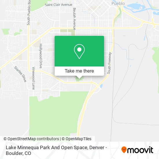 Lake Minnequa Park And Open Space map