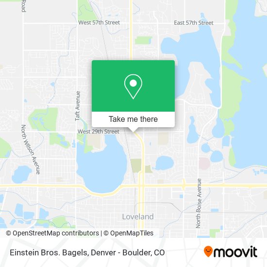 Mapa de Einstein Bros. Bagels