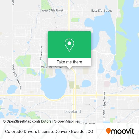 Colorado Drivers License map