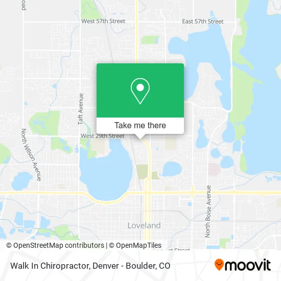 Walk In Chiropractor map