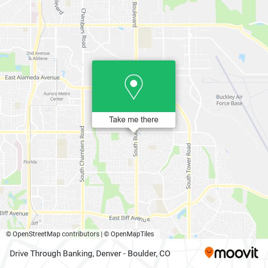 Drive Through Banking map