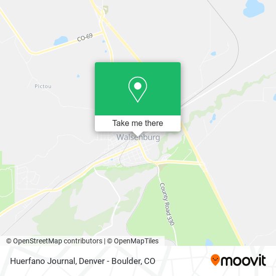 Huerfano Journal map
