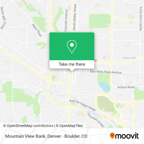Mountain View Bank map