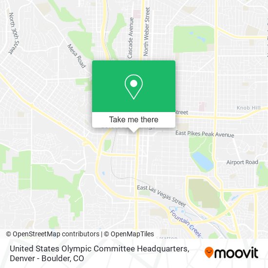 Mapa de United States Olympic Committee Headquarters