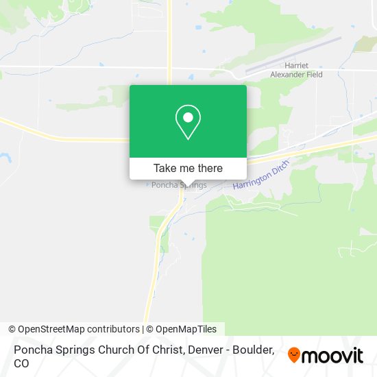 Poncha Springs Church Of Christ map