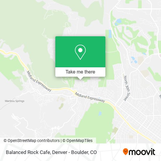 Balanced Rock Cafe map