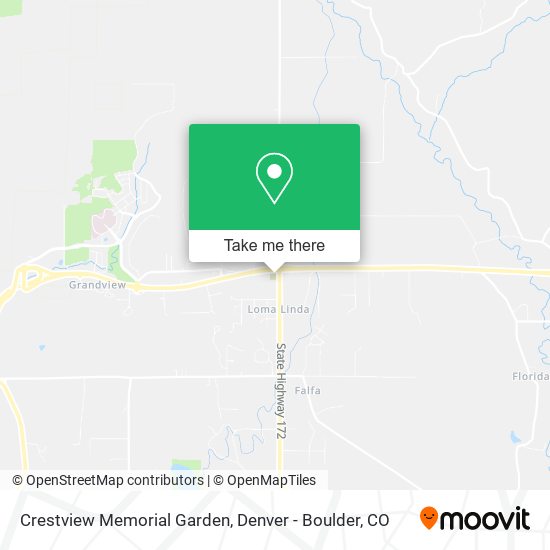 Crestview Memorial Garden map