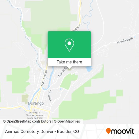 Animas Cemetery map