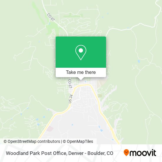Mapa de Woodland Park Post Office