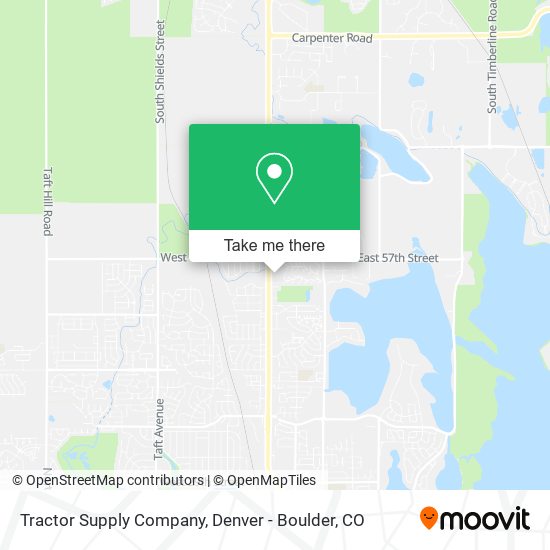 Mapa de Tractor Supply Company