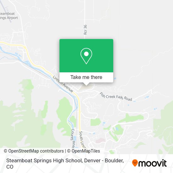Steamboat Springs High School map
