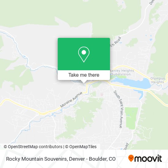 Rocky Mountain Souvenirs map