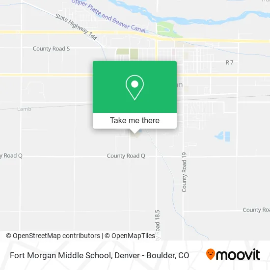 Fort Morgan Middle School map