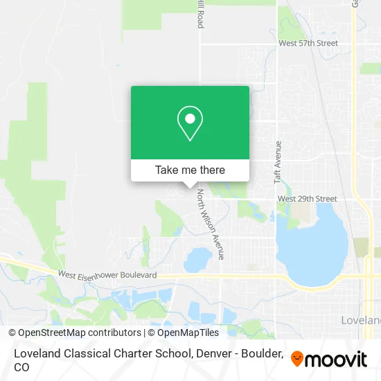 Loveland Classical Charter School map