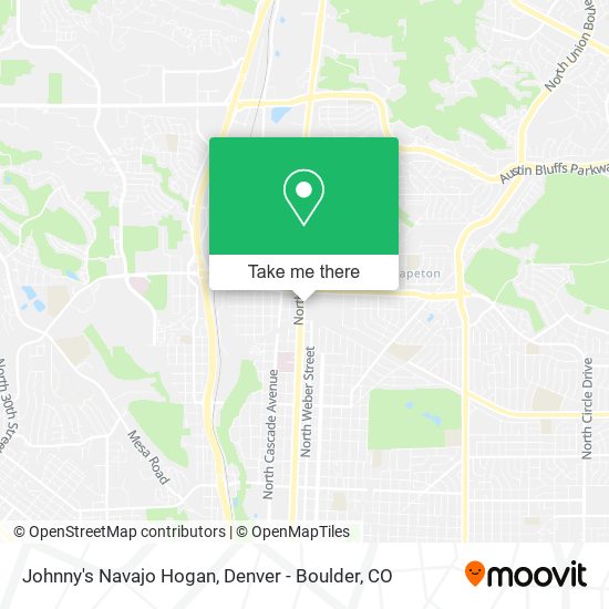 Mapa de Johnny's Navajo Hogan