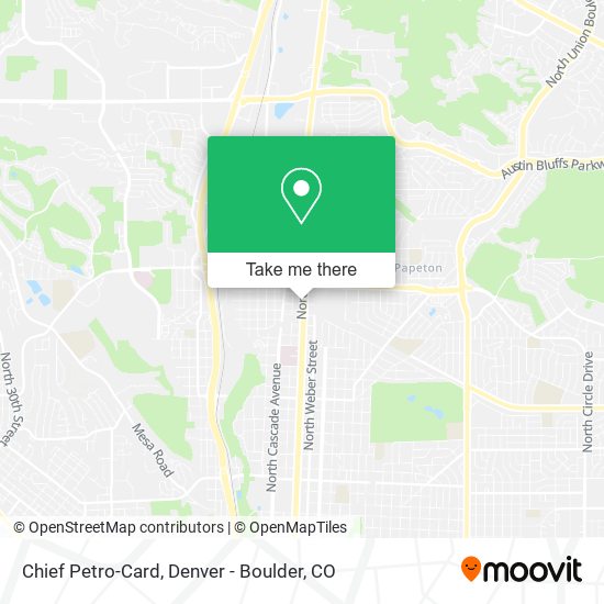 Chief Petro-Card map