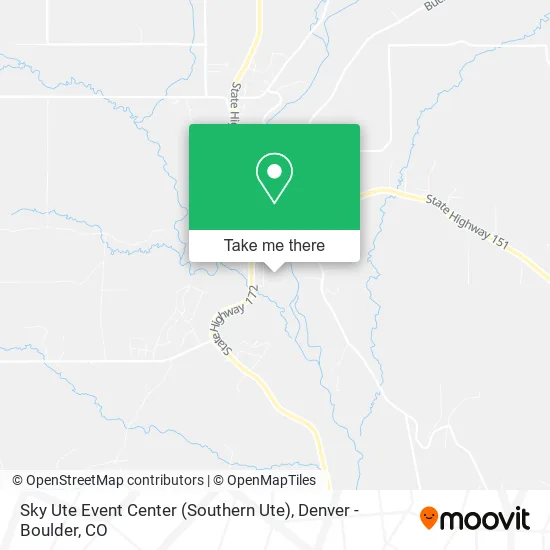Sky Ute Event Center (Southern Ute) map