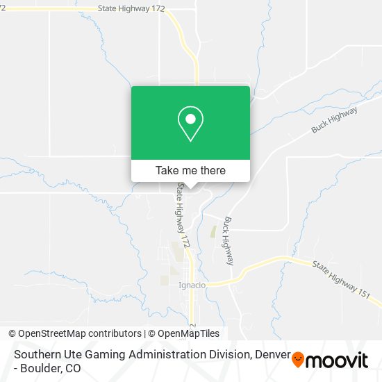 Mapa de Southern Ute Gaming Administration Division