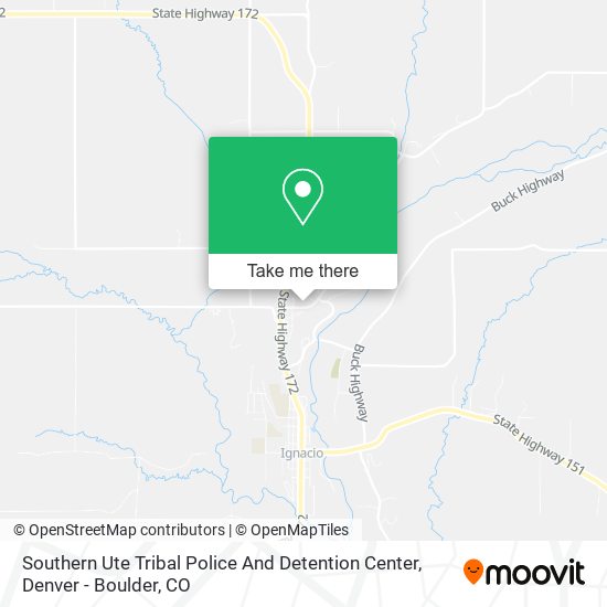 Southern Ute Tribal Police And Detention Center map