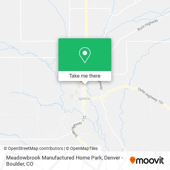 Meadowbrook Manufactured Home Park map