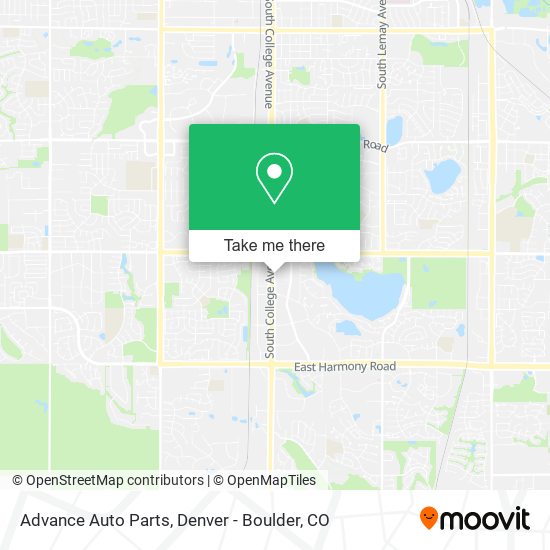 Advance Auto Parts map
