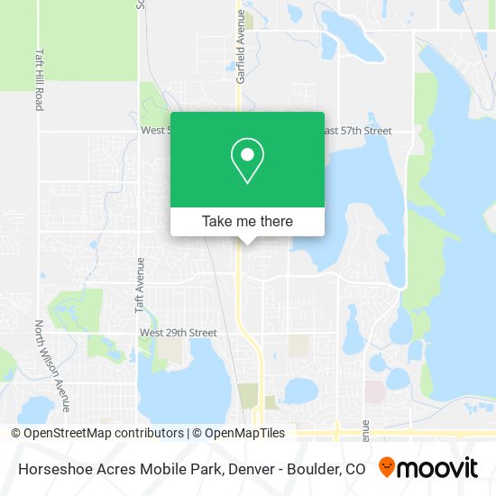 Horseshoe Acres Mobile Park map