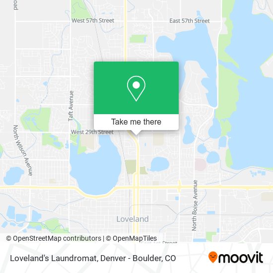 Loveland's Laundromat map