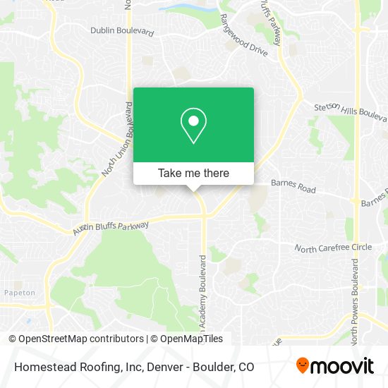 Homestead Roofing, Inc map