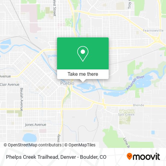 Mapa de Phelps Creek Trailhead
