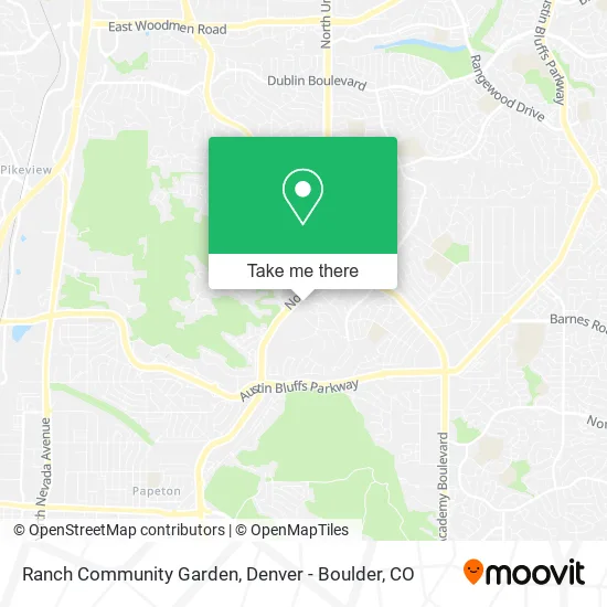 Ranch Community Garden map