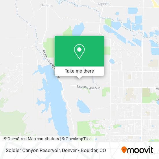 Soldier Canyon Reservoir map