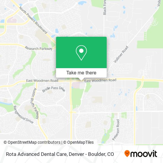 Mapa de Rota Advanced Dental Care