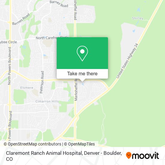 Mapa de Claremont Ranch Animal Hospital