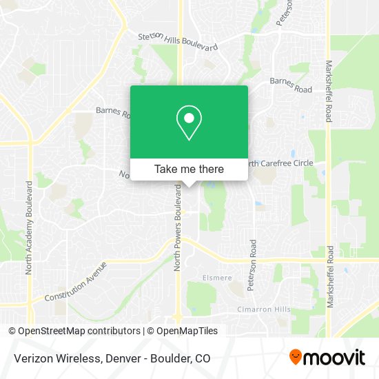 Mapa de Verizon Wireless