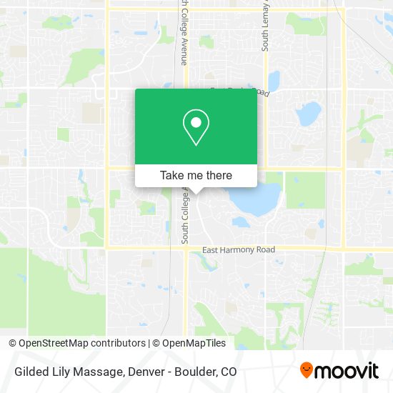 Gilded Lily Massage map