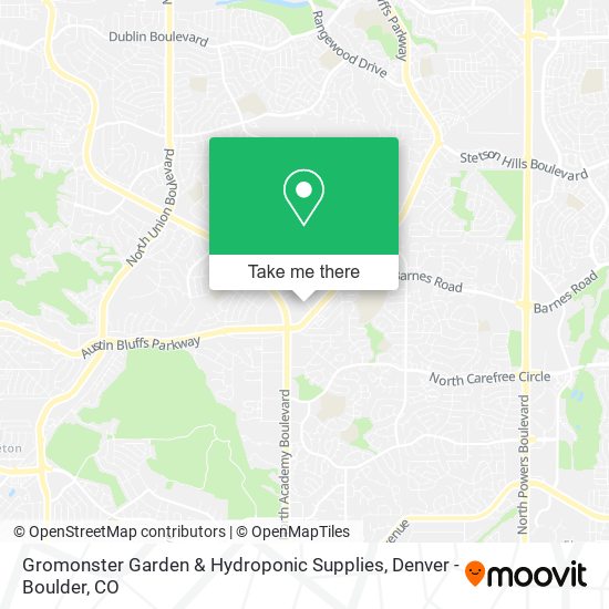 Gromonster Garden & Hydroponic Supplies map