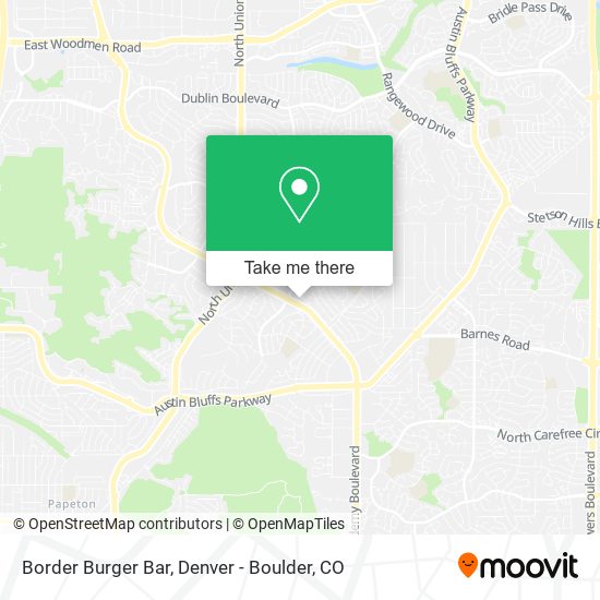 Mapa de Border Burger Bar