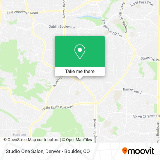 Studio One Salon map
