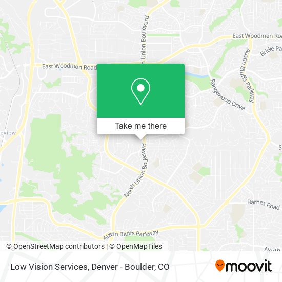 Low Vision Services map