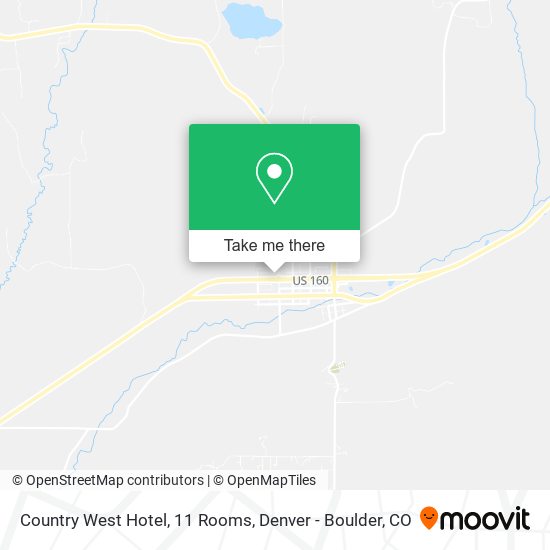 Mapa de Country West Hotel, 11 Rooms