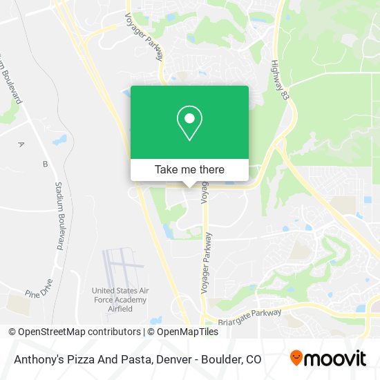 Anthony's Pizza And Pasta map