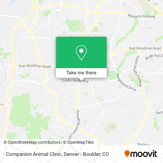 Mapa de Companion Animal Clinic