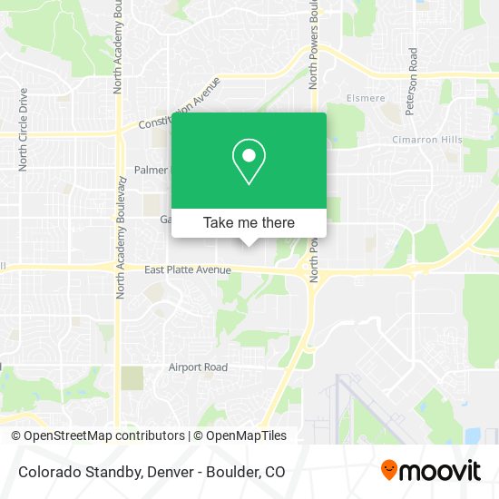 Colorado Standby map