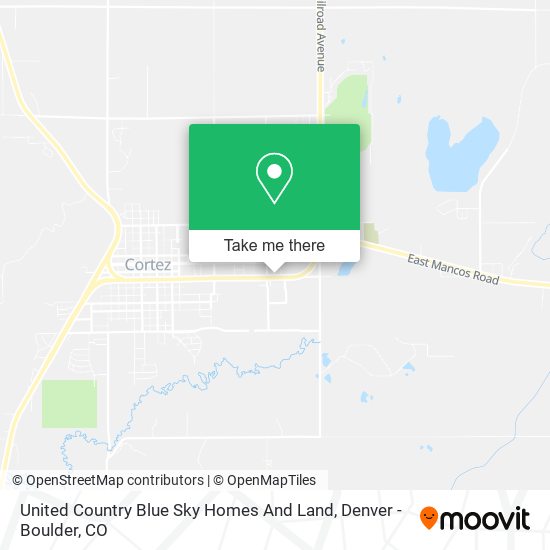 Mapa de United Country Blue Sky Homes And Land
