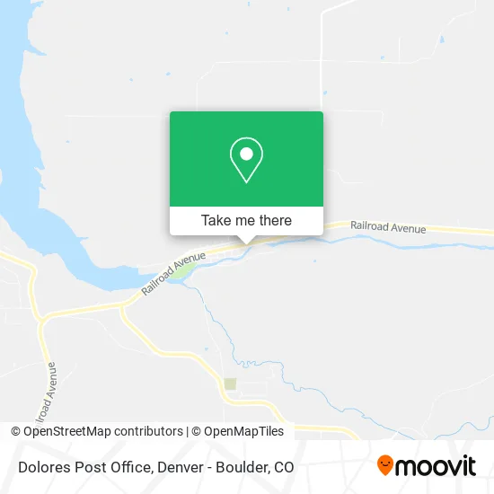 Dolores Post Office map