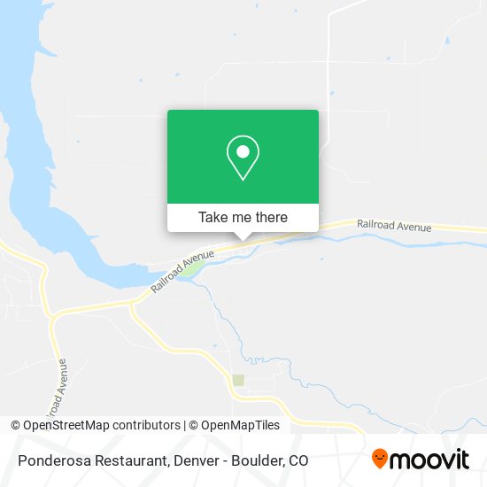 Ponderosa Restaurant map