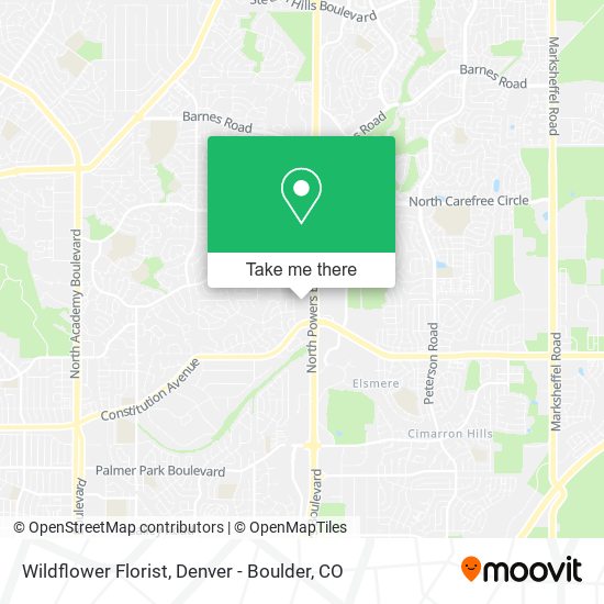 Mapa de Wildflower Florist