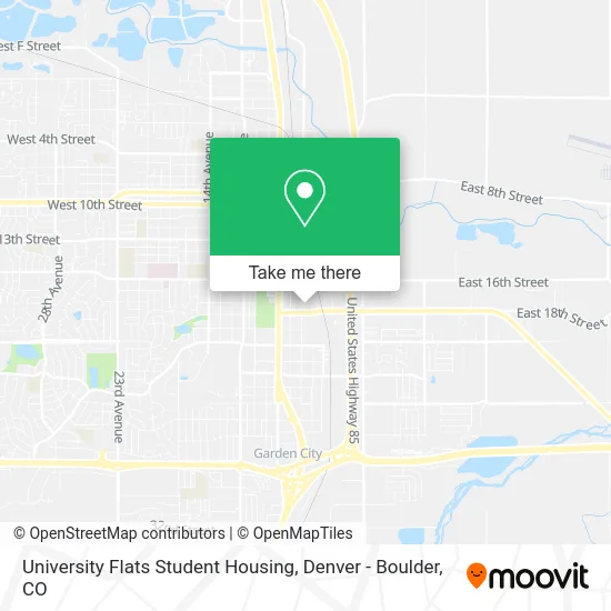University Flats Student Housing map