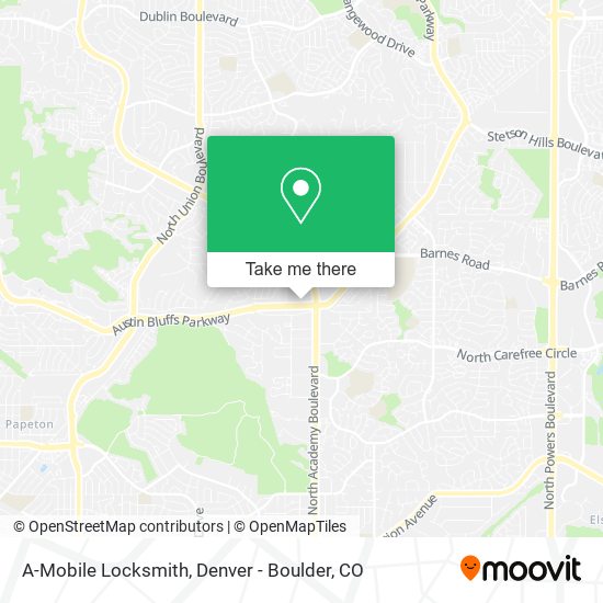A-Mobile Locksmith map